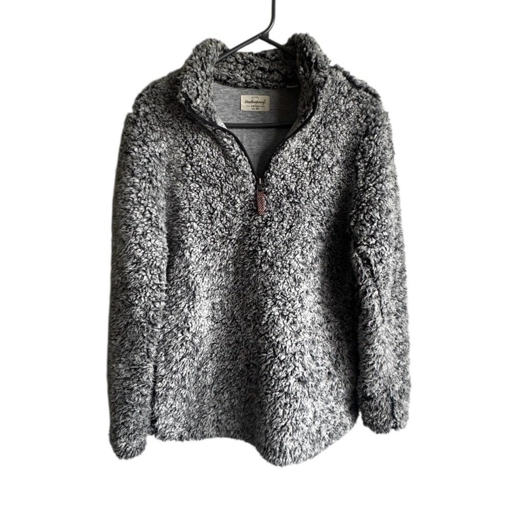 WEATHERPROOF Teddy Half Zip Lined Sweater - Size Medium